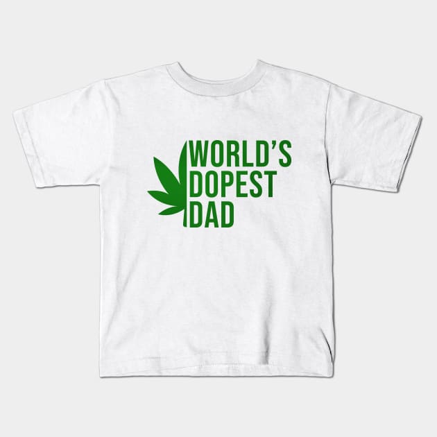 worlds dopest dad Kids T-Shirt by Rishirt